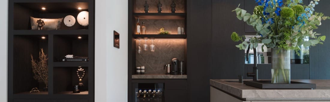 domotiQa verlichting in luxe keuken